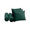 Cover ONLY Model V3 Twin Velvet Contrast Pipe Indoor Daybed Mattress Pillow AD317 view 3