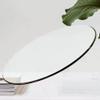 JUFU 18 Inch Round Tempered Glass Table Top, 0.26" Thick Pencil Polished Edge, Clear Glass for Patio, Dining, Coffee, and Side Tables view 1