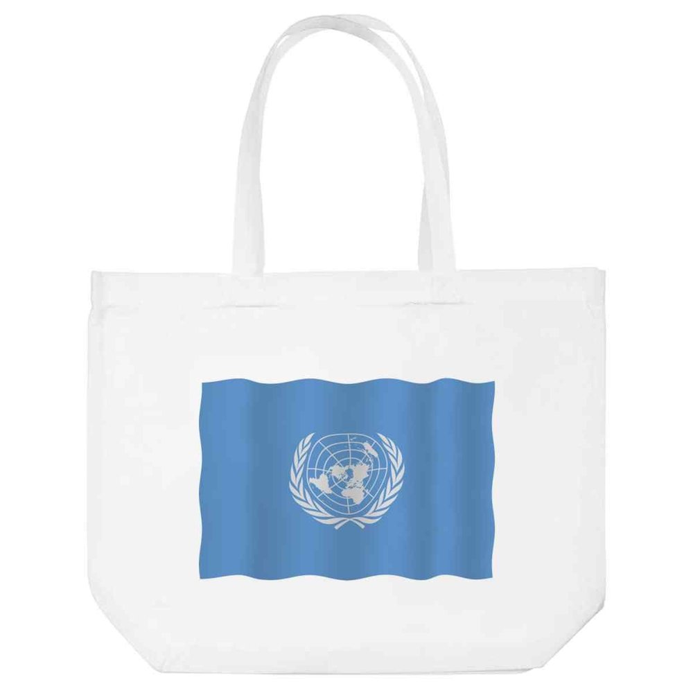 Azeeda 'United Nations Flag' Tote Shopping Bag For Life (BG00068758)