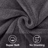 Orighty Bath Towel Pack of 4 - Soft Feel Grey Bath Towel Sets, Highly Absorbent Microfiber Towels for Body, Quick Drying, Microfiber Towels for Sport, Yoga, SPA, Fitness, (27 x 54) view 2