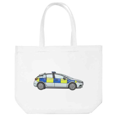 Azeeda 'UK Police Car' Tote Shopping Bag For Life (BG00068720)