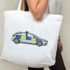 Azeeda 'UK Police Car' Tote Shopping Bag For Life (BG00068720) view 2