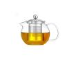 650ml, 950ml 1300ml Silver Glass Teapot Removable Stainless Steel Infuser  Great for Loose Leaf Tea, Blooming Tea, Tea Bags & Fruit Infused Water (Color : Clear, Size : 650ml) view 1