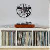 12 Inch Wall Clock Chemical Experiment Vinyl Record Wall Clock Chemistry Microscope Bunsen Burner Retro Wall Watch Laboratory Science Decor Watch view 3