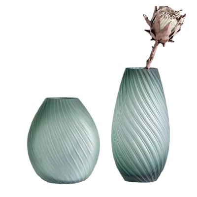 BNNP Vases for Centerpieces 2pcs Glass Vase Ornaments Modern Minimalist Living Room Flower Arrangement Room Home Decorative Vase Plant Containers