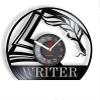 12 Inch Wall Clock Vinyl Record Wall Clock Author Office Room Decor Handicraft Art Music Clock Author Coworker Composer Gift view 1