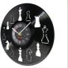 12 Inch Wall Clock Chess Piece Home Art Decor Chess Club Wall Clock Interior Design Living Room Vinyl Record Wall Clock Chessman Chess Lovers Gift view 2