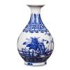 BNNP Vases for Centerpieces Ceramic Vase Retro Hand-Painted Vase 5.9 Inch Small Desktop Decoration Vase Home Living Room Table Decoration Ornament Plant Containers view 1