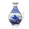 BNNP Vases for Centerpieces Ceramic Vase Retro Hand-Painted Vase 5.9 Inch Small Desktop Decoration Vase Home Living Room Table Decoration Ornament Plant Containers view 2