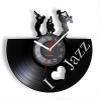 12 Inch Wall Clock Jazz Music Player Vinyl Record Wall Clock Blues Jazz Music Note Art Decor Wall Watch Handmade Gift for Jazz Lover view 2