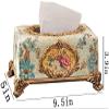 Tissue box Tissue box Cover Resin Tissue box Cover Luxury European Paper Rack Office Table Accessories Home Office KTV Hotel Car Facial Napkin Case Holder Tissue box Holder household tissue box view 2