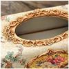 Tissue box Tissue box Cover Resin Tissue box Cover Luxury European Paper Rack Office Table Accessories Home Office KTV Hotel Car Facial Napkin Case Holder Tissue box Holder household tissue box view 3