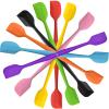 16 Pieces Silicone Spatula, 8.3 inch Small Spatulas Heat-Resistant Non-stick with Stainless Steel Core For Cake Cream Cooking Gadget view 1