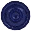 Polmedia Polish Pottery Chip and Dip Platter 12-inch UNIKAT - Starry Night Pattern Handmade in Boleslawiec Poland by Ceramika Artystyczna + Certificate of Authenticity view 2