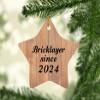 Designsify Christmas Tree Decoration, Bricklayer Since 2024, Star Ornament C, Gifts for Birthday Anniversary Valentines Mom Mothers Fathers Day Party, to Men Women Him Her Friend Mom Dad Wife view 2