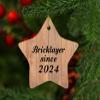 Designsify Christmas Tree Decoration, Bricklayer Since 2024, Star Ornament C, Gifts for Birthday Anniversary Valentines Mom Mothers Fathers Day Party, to Men Women Him Her Friend Mom Dad Wife view 3