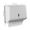 Paper Towel Dispenser Wall Mount, Folded Paper Towel Holder Multifold Commercial Hand Towel Dispenser for Trifold Hand Towels(White) view 4