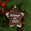 Designsify Christmas Tree Decoration, Bricklayer Established Est. 2024, Star Ornament A, Gifts for Birthday Anniversary Valentines Mom Mothers Fathers Day Party, to Men Women Him Her Friend Mom view 3