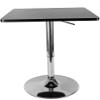 BILPIKOGoo Bar Table, Square Bar Table 360 Swivel Bar Tables, Cocktail Tables Bistro Table with Silver Leg Base, Cocktail Tables for Dining Room Bar 27.6-35.4" view 1