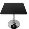 BILPIKOGoo Bar Table, Square Bar Table 360 Swivel Bar Tables, Cocktail Tables Bistro Table with Silver Leg Base, Cocktail Tables for Dining Room Bar 27.6-35.4" view 3