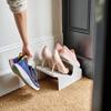 Joseph Joseph Shoe-In 2-Tier Space saving Shoe Rack Organizer, holds up to 3 pairs, Small- Ecru view 4