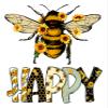 Bee Happy | Sunflower | Great Gift Idea|Single |5 Inch Magnet | Made in The USA | Car Auto Tool Box RefrigeratorMagnet |FBMMAG11877 view 1