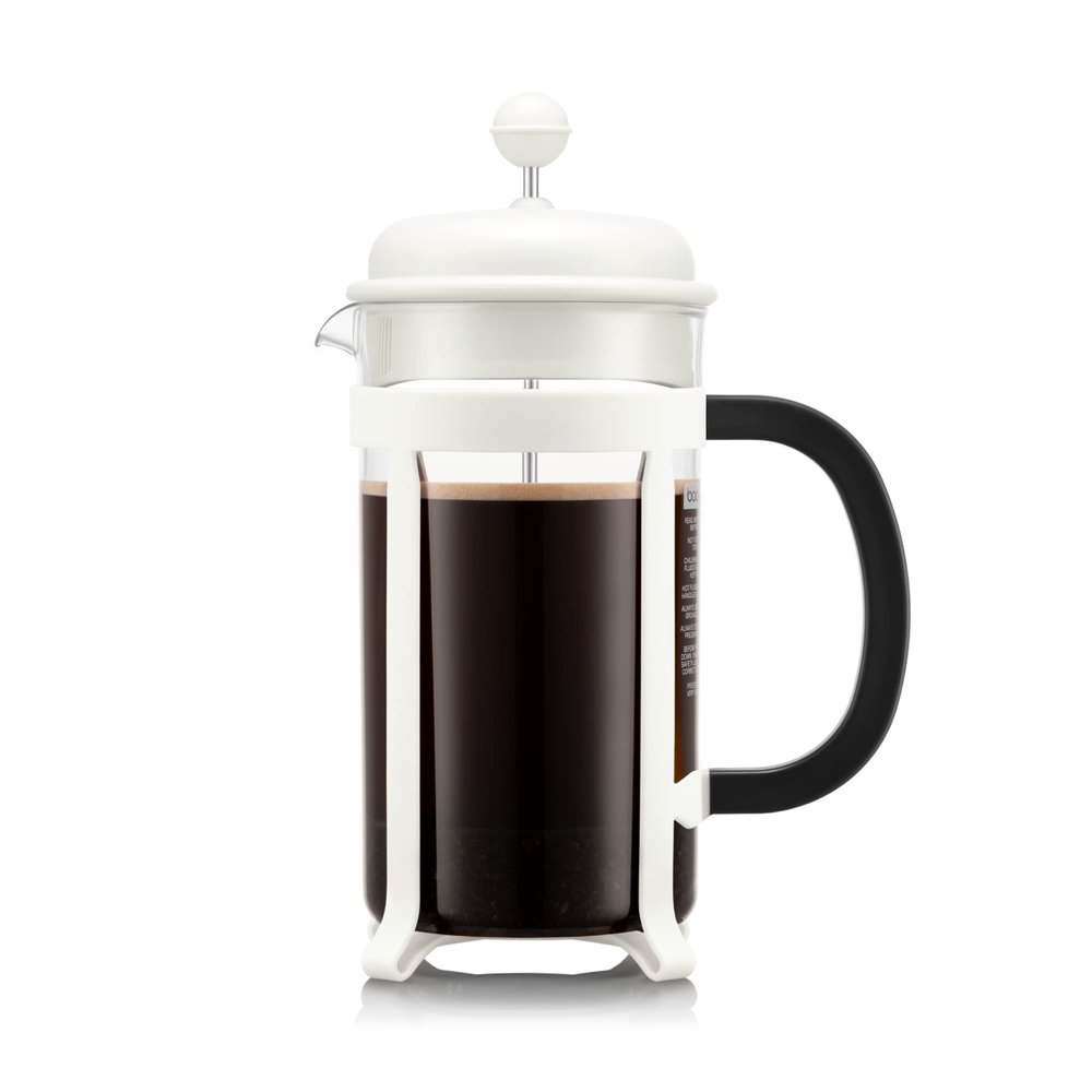 BODUM JAVA 8 Cup 1.0 Litre Cafetiere with Plastic Frame and Lid, SAN