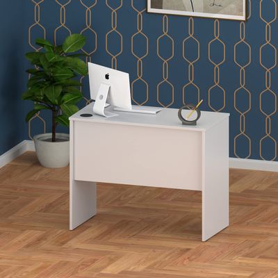 Fineboard Made in USA 31.5" Inch Home Office Desk Computer Writing Table, White