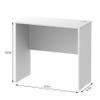 Fineboard Made in USA 31.5" Inch Home Office Desk Computer Writing Table, White view 2