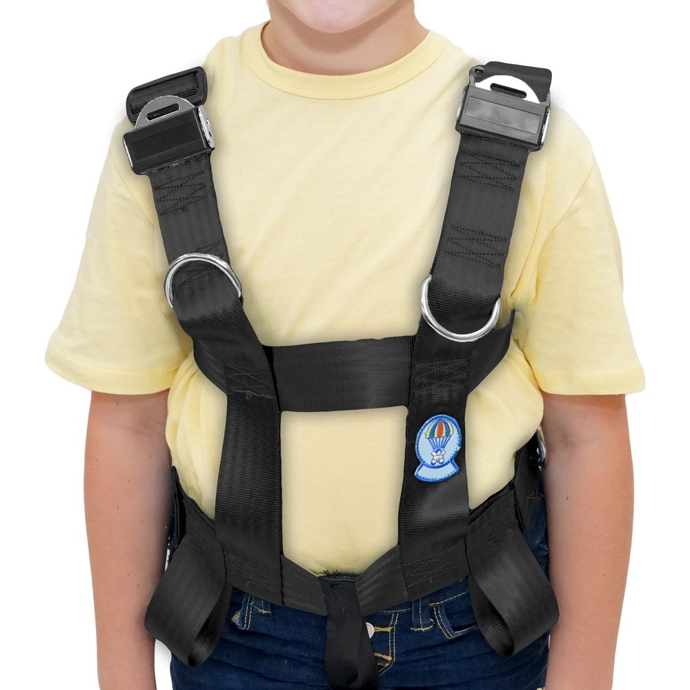EZ-ON Products MAXPV Houdini Proof Durable Personal Vehicle User-Friendly Safety Transportation Vest with Seat Belt Loops and Mount. Meets NHTSA Regulation. (Black, Large)