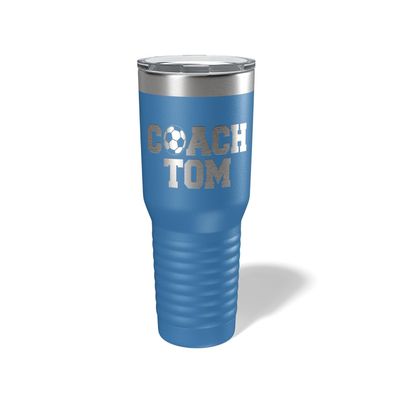 Alterd Industries Soccer Coach Gift - Soccer Coach Gifts Tumbler | soccer coach gifts for men | Girls Soccer Coach Gifts | Soccer coach ideas (Soccer Stacked, Royal Blue, 30oz Tumbler)