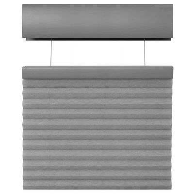 Cordless Top Down Bottom Up Cellular Honeycomb Shades, 63W x 36H, Pewter, Sizes 62-72 Wide