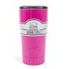 Silver Buffalo Double Walled Vacuum Insulated Stainless Steel Tumbler With Easy Sip Lid Keeps Hot and Cold, Travel Coffee Mug Clear Lid, 20 Ounces, Matte Pink view 4