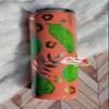 20 oz Skinny Coral Peekaboo Tropical Handmade Stainless Steel Insulated Epoxy Tumbler Drinking Cup view 3