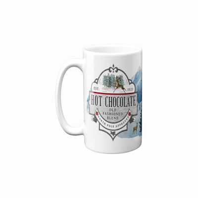 11 oz Hot Chocolate Christmas Scene Wrap Holiday Professional Stoneware Beverage Cup ORCA Coated Dishwasher Safe Coffee Mug