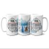 11 oz Hot Chocolate Christmas Scene Wrap Holiday Professional Stoneware Beverage Cup ORCA Coated Dishwasher Safe Coffee Mug view 2