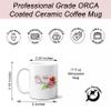 11 oz Hot Chocolate Christmas Scene Wrap Holiday Professional Stoneware Beverage Cup ORCA Coated Dishwasher Safe Coffee Mug view 3