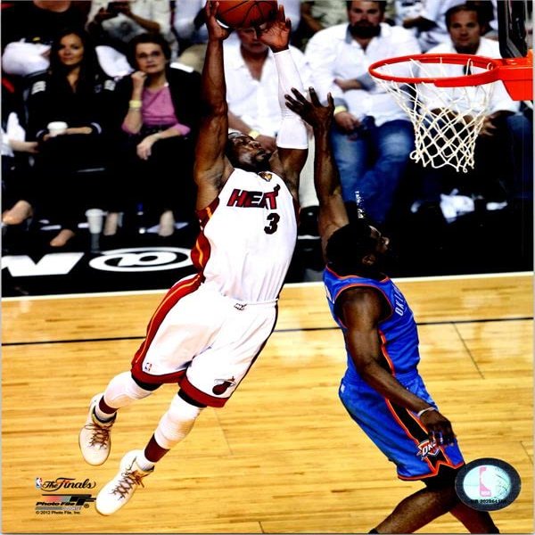 Autograph Warehouse 725641 8 x 10 in. Dwyane Wade Miami Heat NBA Finals Versus OKC Photofile Licensed Photo