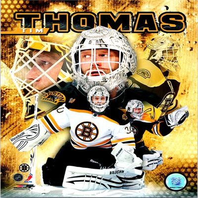 Autograph Warehouse 726051 8 x 10 in. Tim Thomas Boston Bruins Collage Photofile Licensed Photo