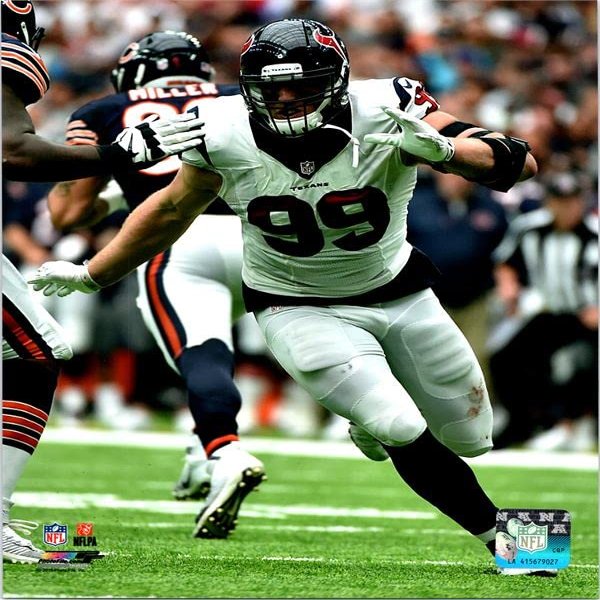 Autograph Warehouse 725917 8 x 10 in. Jj Watt Houston Texans Photofile Licensed Photo