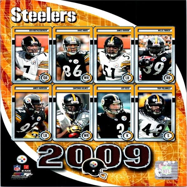 Autograph Warehouse 725864 8 x 10 in. 2009 Pittsburgh Steelers Roethlisberger Polamalu Photofile Licensed Photo