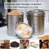 Zopeal 6 Pack Stainless Steel Canisters Set Stainless Steel Airtight Food Storage Containers Metal Containers with Lids Sealed for Tea Coffee Sugar Flour Pantry Baking Kitchen Counter (34 oz) view 4