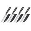 Cangshan ALPS Series 502780 German Steel Forged 4-Piece Steak Knife Set with Sheaths, Black view 1