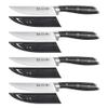 Cangshan ALPS Series 502780 German Steel Forged 4-Piece Steak Knife Set with Sheaths, Black view 2