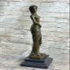 EUROPEAN BRONZE Art Deco Sculpture Nude Woman Female Body Bronze Statue Lost Wax Method Figurine Gift Deal Handmade Art view 2