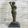 EUROPEAN BRONZE Art Deco Sculpture Nude Woman Female Body Bronze Statue Lost Wax Method Figurine Gift Deal Handmade Art view 4