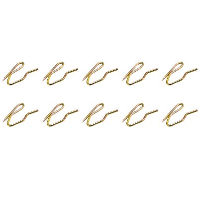 METALLIXITY Drapery Hooks Pins (0.98 x 0.63 Inch) 30Pcs, Metal Curtain Hooks - for Window Door Shower Curtain, Bronze Tone