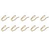 METALLIXITY Drapery Hooks Pins (0.98 x 0.63 Inch) 30Pcs, Metal Curtain Hooks - for Window Door Shower Curtain, Bronze Tone view 1