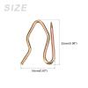 METALLIXITY Drapery Hooks Pins (0.98 x 0.63 Inch) 30Pcs, Metal Curtain Hooks - for Window Door Shower Curtain, Bronze Tone view 2