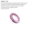 METALLIXITY Curtain Grommets, (1.5 Inch) 6Pcs, Plastic Drapery Roman Ring - for Household Window Door Rods, Purple view 4
